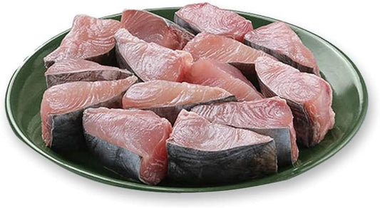 Seer Fish/King Fish/Surmai/Neymeen/Vanjaram | Cube/ Curry Piece| 980g to 1kg Pack | fish size: 7kg | Fresh | Never Frozen