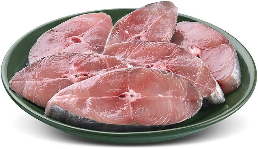 Seer Fish/King Fish/Surmai/Neymeen/Vanjaram | Steaks| 480g to 500g Pack | fish size: 5kg | Fresh | Never Frozen